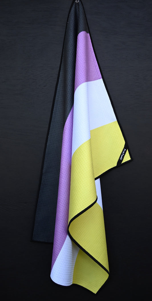 Nonbinary flag tea towel