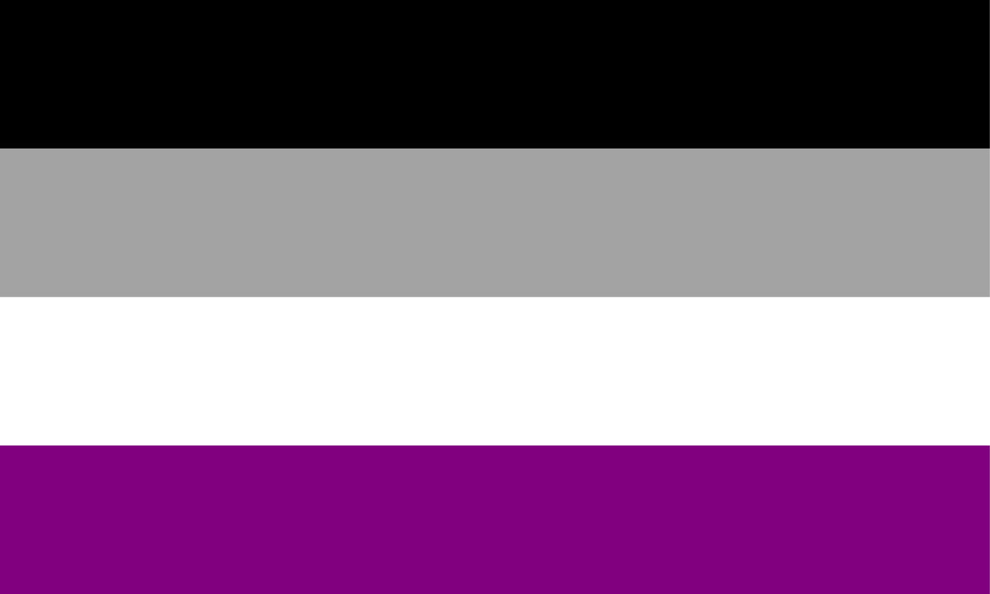 Asexual flag tea towel