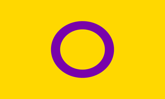 Intersex flag tea towel