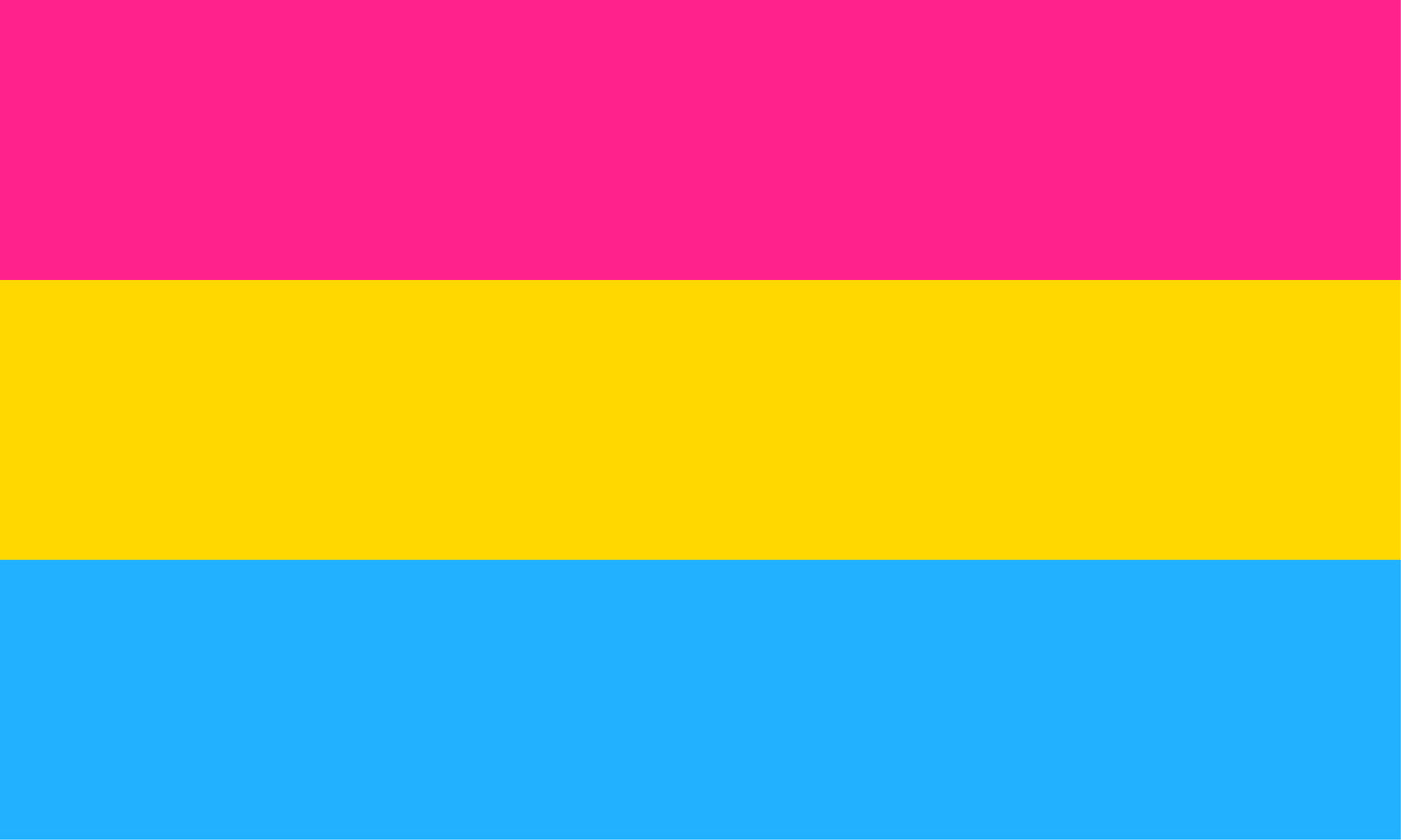 Pansexual flag tea towel